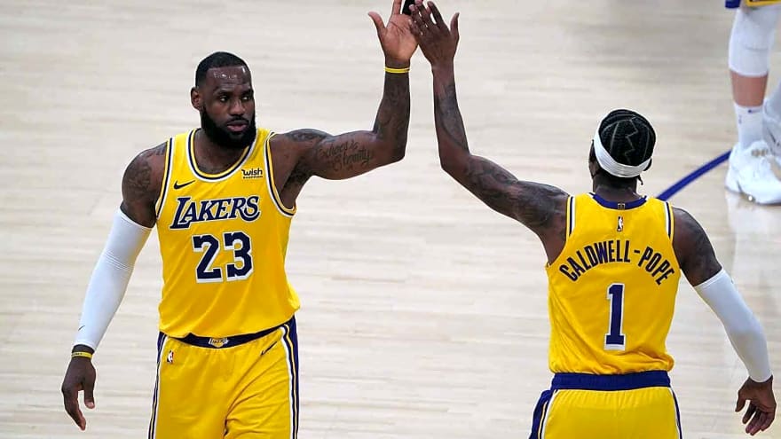 Kentavious Caldwell-Pope couldn’t hide excitement over LeBron James reunion on 76ers