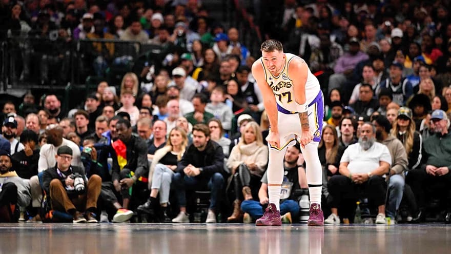 Lakers’ Luka Doncic hilariously swerves Naji Marshall jersey swap