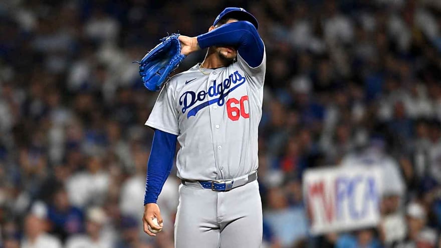 Dodgers match season low after ugly loss in Cubs series opener
