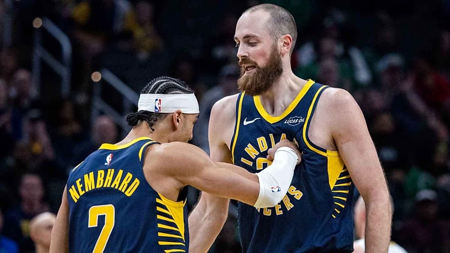 Pacers’ Jay Huff embarrasses Celtics with latest reverse dunk