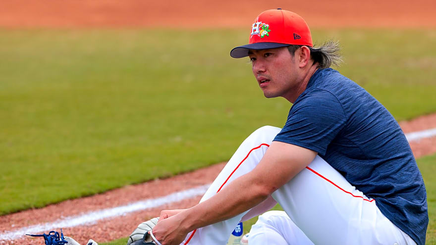 Tatsuya Imai’s hilarious reaction to facing Jose Altuve in live Astros batting practice