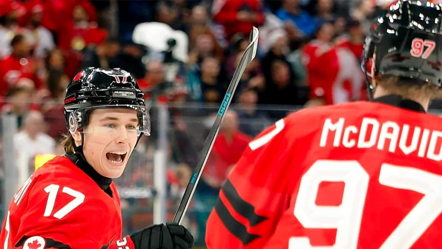 Sharks’ Macklin Celebrini absolutely destroys question on ’empathy’ for Team USA