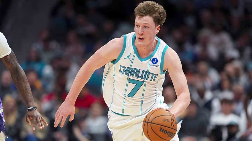 Hornets rookie Kon Knueppel’s Double-Double Cheez-It box was an instant hit