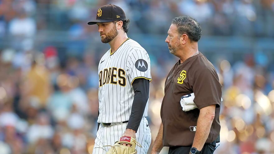 Padres’ Casey Mize brushes off injury scare from falling down dugout stairs
