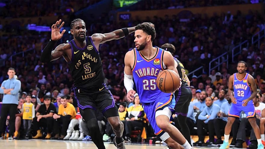 Thunder’s Ajay Mitchell did not stutter about ‘killer’ who delivered final blow to Lakers