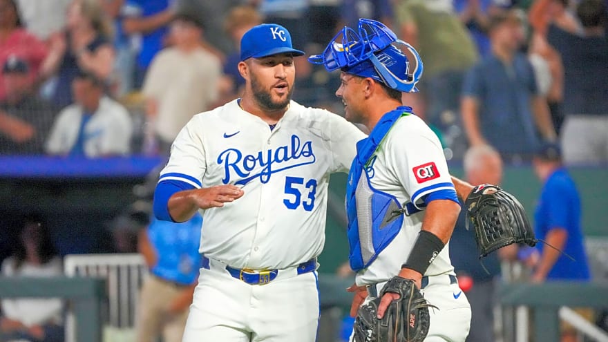 Royals’ Carlos Estevez still in walking boot with IL decision looming