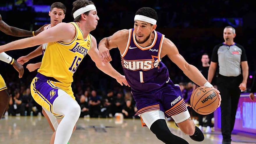 Suns’ Devin Booker names Lakers-centric all-time NBA starting lineup