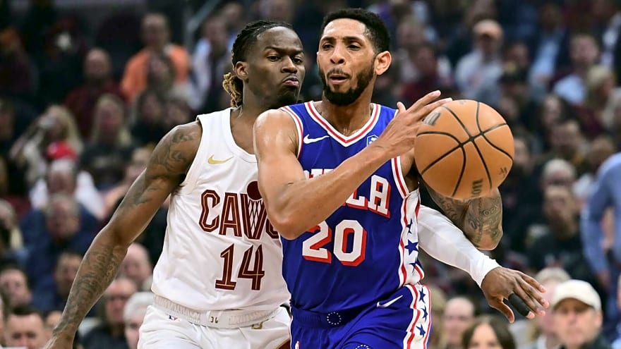 76ers make embarrassing Jumbotron gaffe for all to see during Cavaliers game