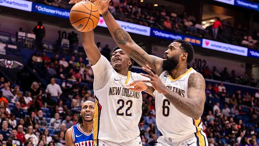 Pelicans’ Derik Queen has jokes for DeAndre Jordan after win over 76ers