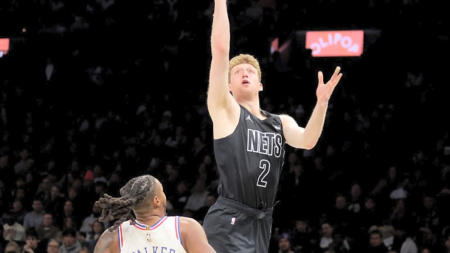 Nets’ Danny Wolf reacts to encouraging performance during surprise NBA debut