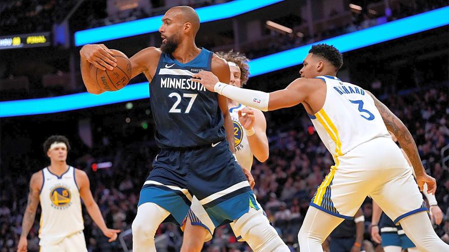 Timberwolves big man Rudy Gobert’s ‘best in history’ mic drop on career goals