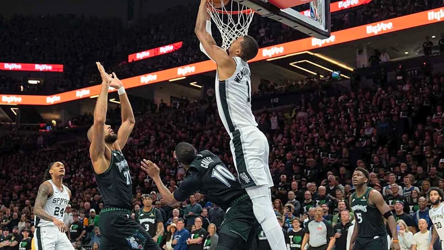 Spurs’ Victor Wembanyama makes playoff history not seen since Shaq