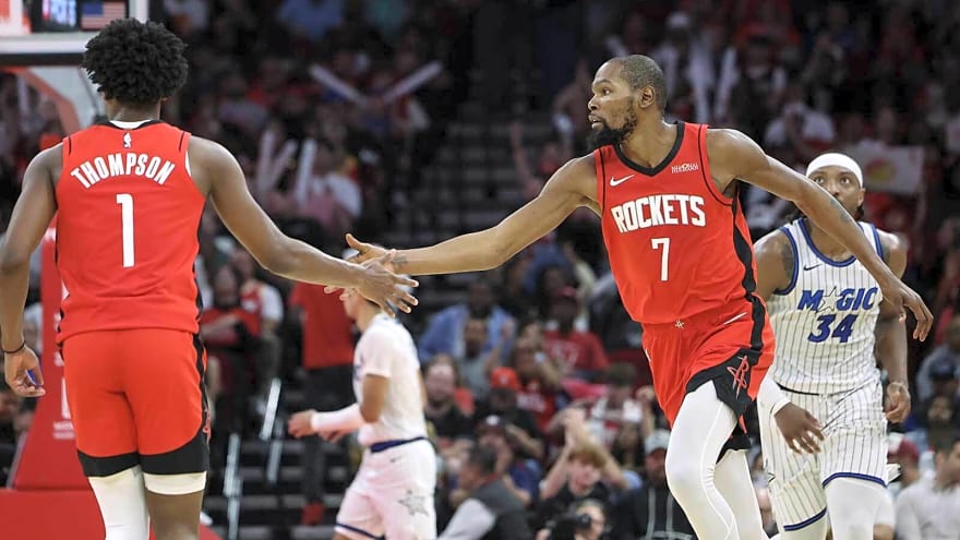 Rockets’ Kevin Durant explains why he went ‘rouge’ on Amen Thompson