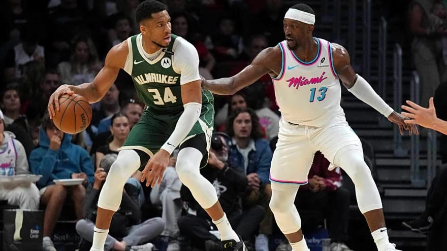 Heat’s Giannis is thrilled he doesn’t have to play against Bam Adebayo anymore