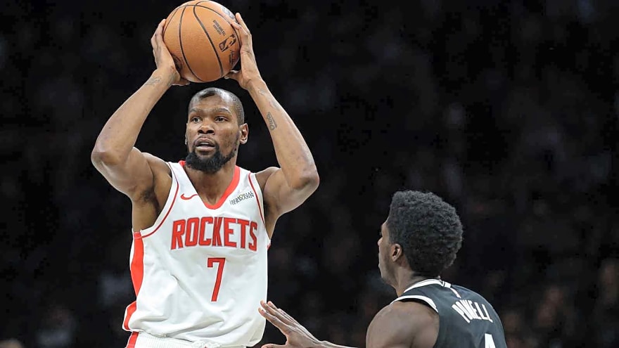 Rockets’ Kevin Durant makes franchise history at age 37 vs. Nets