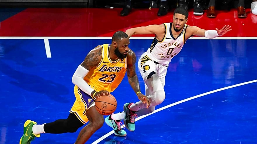 Lakers’ LeBron James gets hyped over Tyrese Haliburton guest appearance