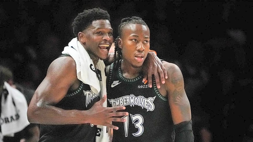 Who will start for Timberwolves in place of Donte DiVincenzo, Anthony Edwards?