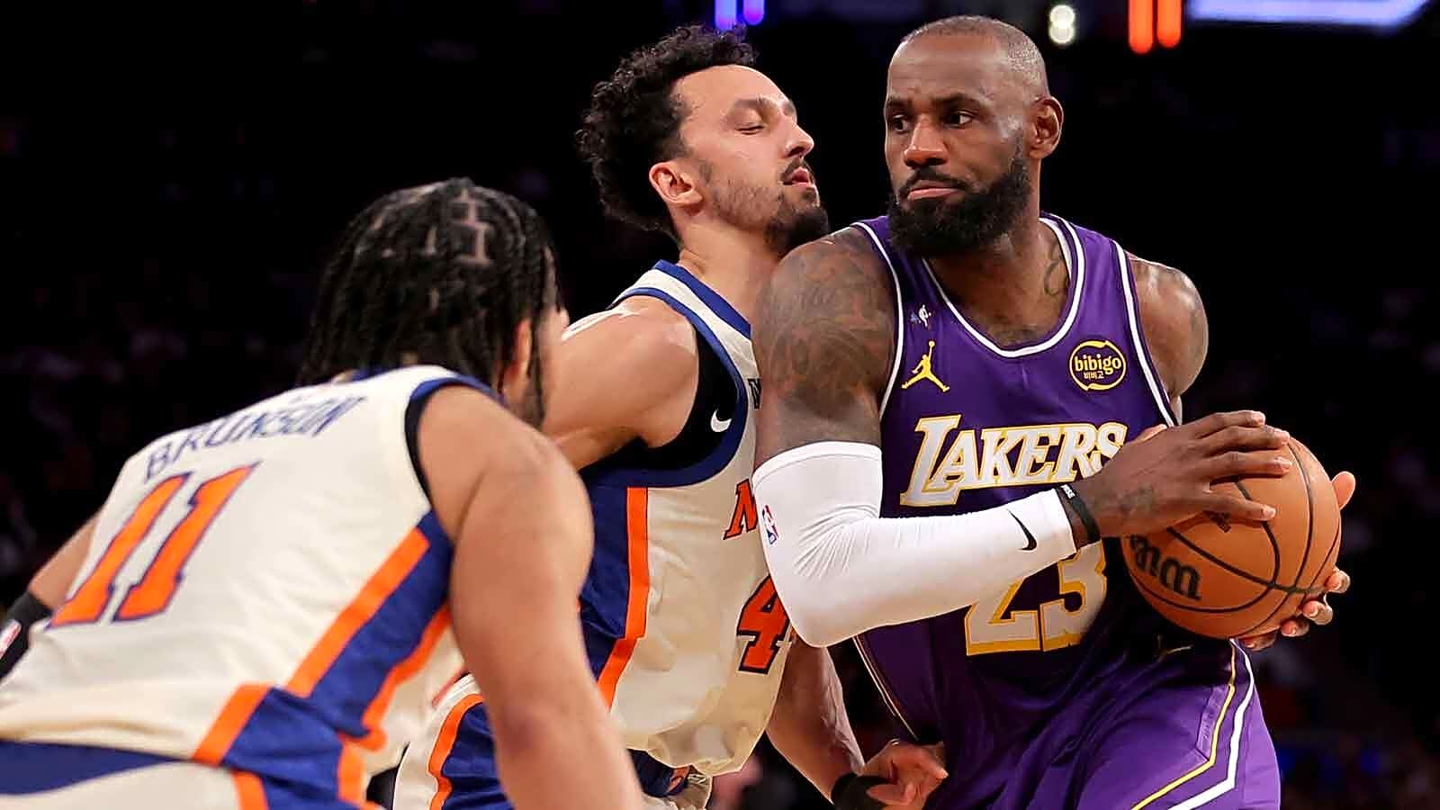 Lakers’ post after loss to Knicks sparks negative reactions