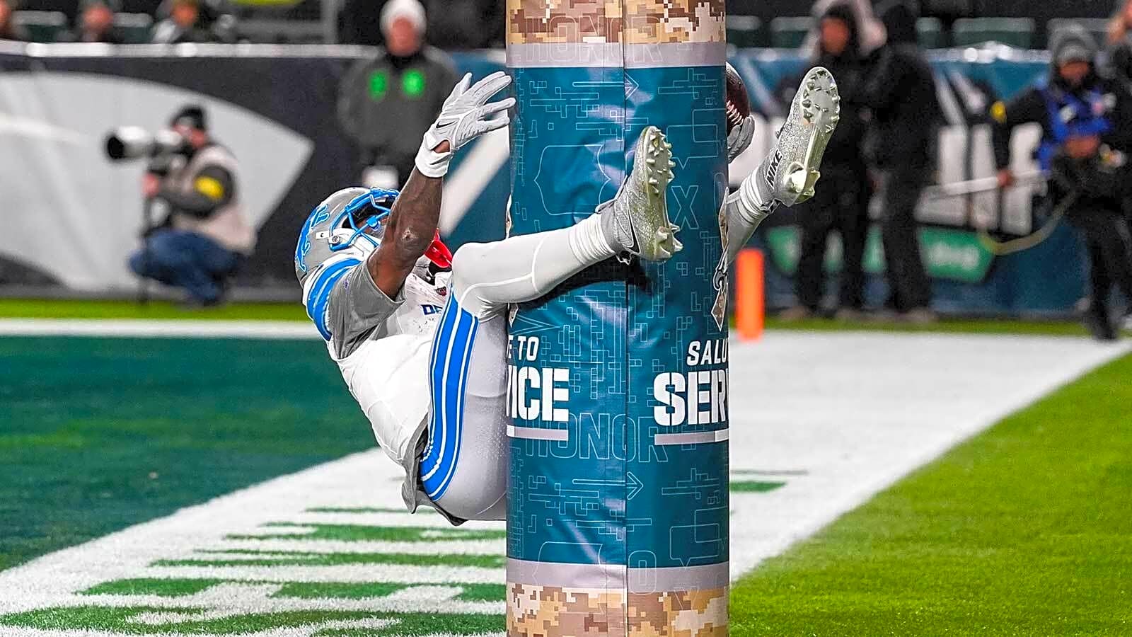 Jameson Williams fined $14,491 for goalpost slide