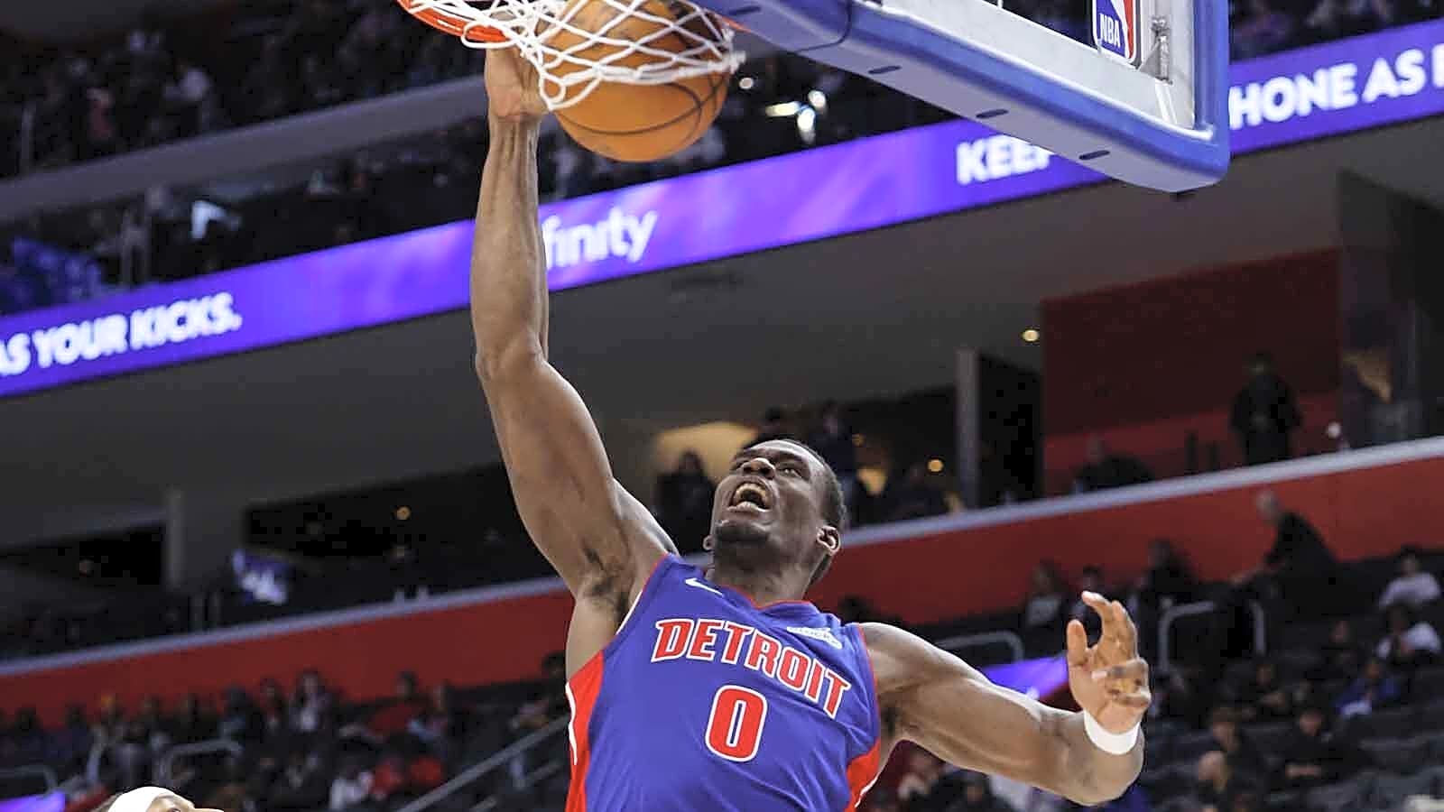 Pistons’ Jalen Duren ruled out for rest of Heat game with ankle injury