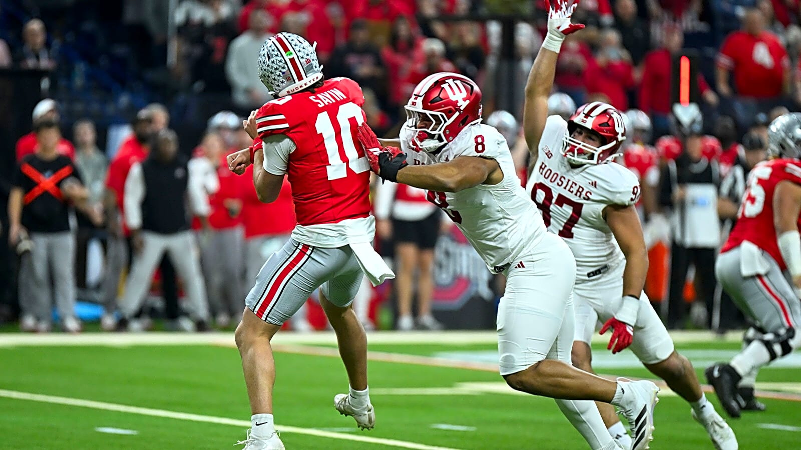 Julian Sayin has brutal INT early vs. Indiana