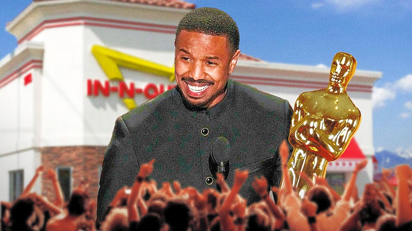 Michael B. Jordan follows in Paul Giamatti’s footsteps, celebrates Oscar win at In-N-Out
