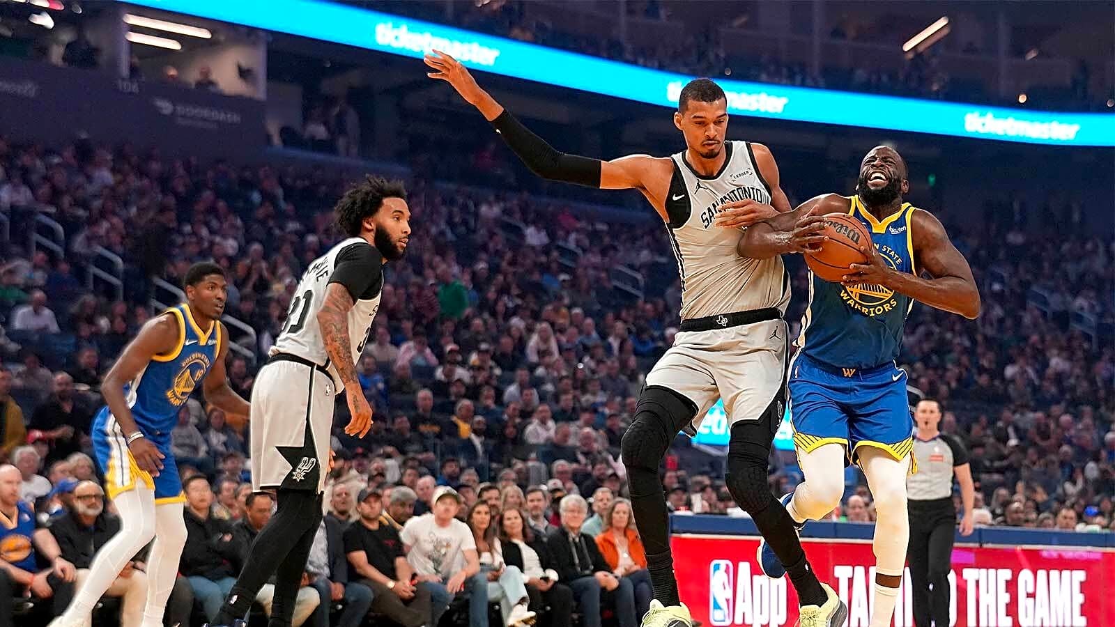 Why Warriors’ Draymond Green is baffled by no Victor Wembanyama punishment for elbow to Naz Reid