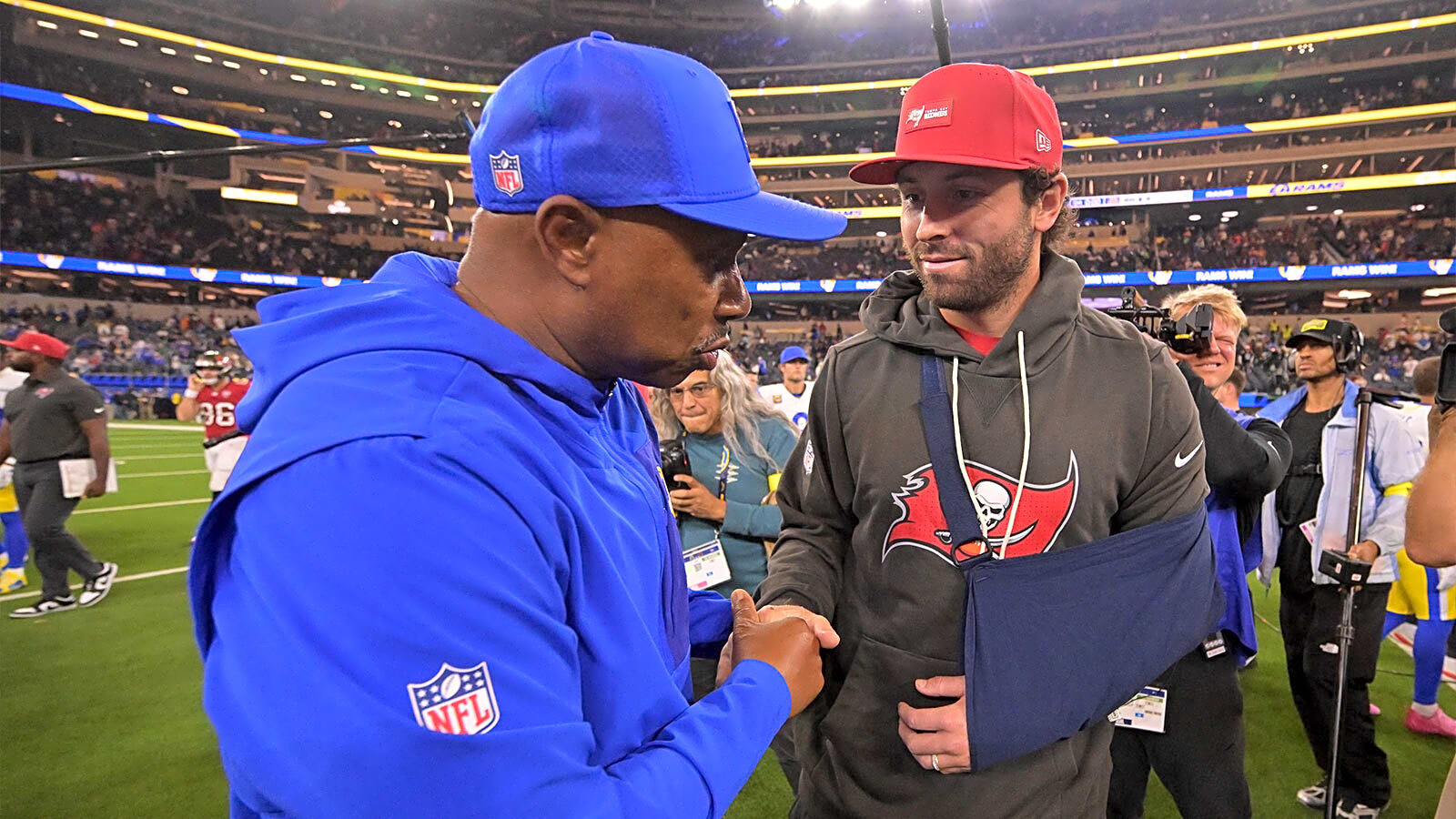 Buccaneers’ Baker Mayfield ‘trending to start’ in Week 13