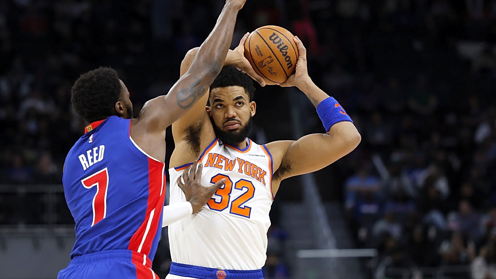 Pistons announcer trolls Karl-Anthony Towns