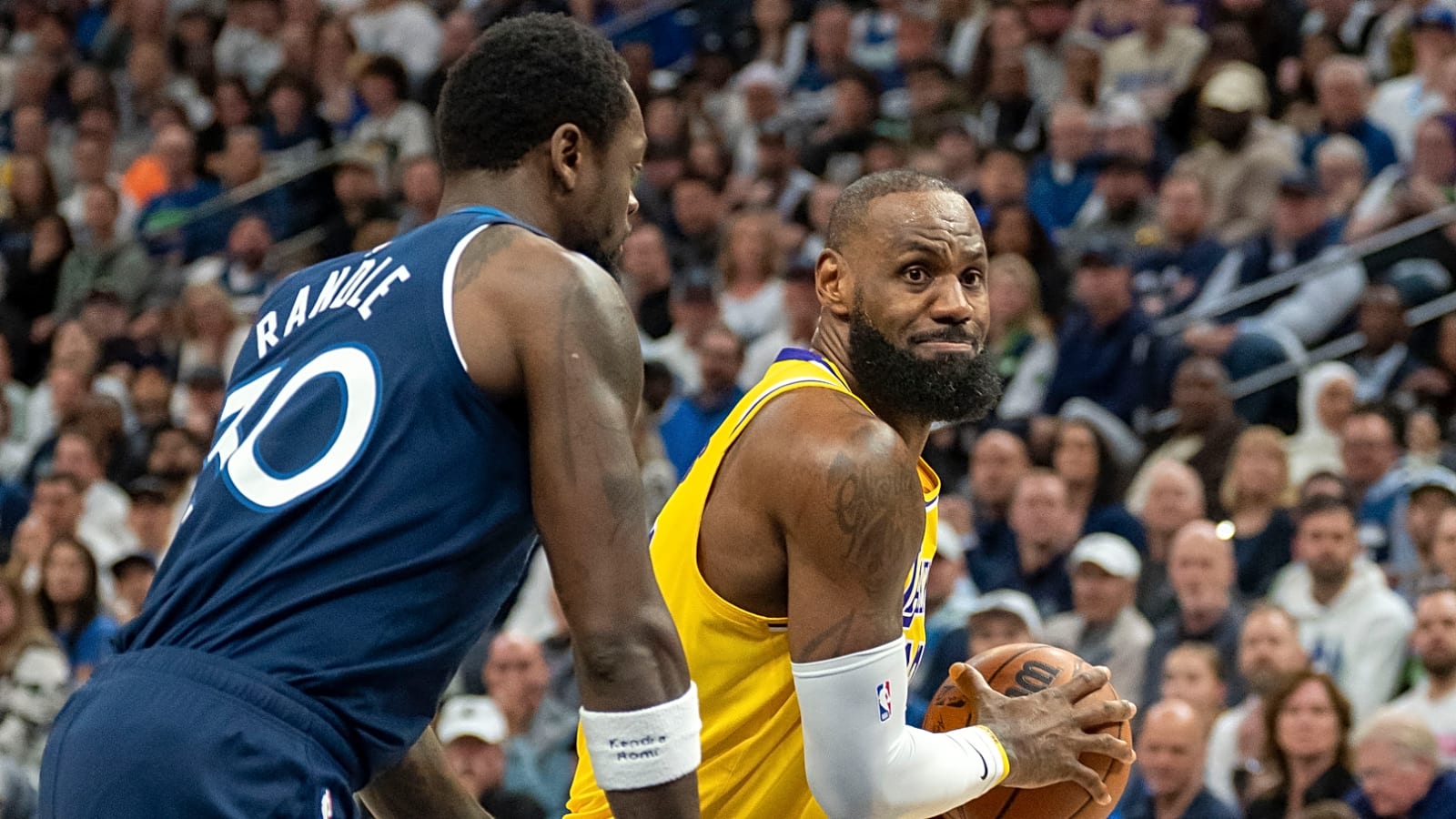 Lakers waste LeBron James' historic game, fall to Wolves