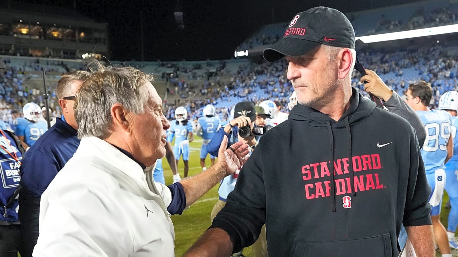 Bill Belichick, North Carolina get much-needed win in nine-sack effort vs. Stanford