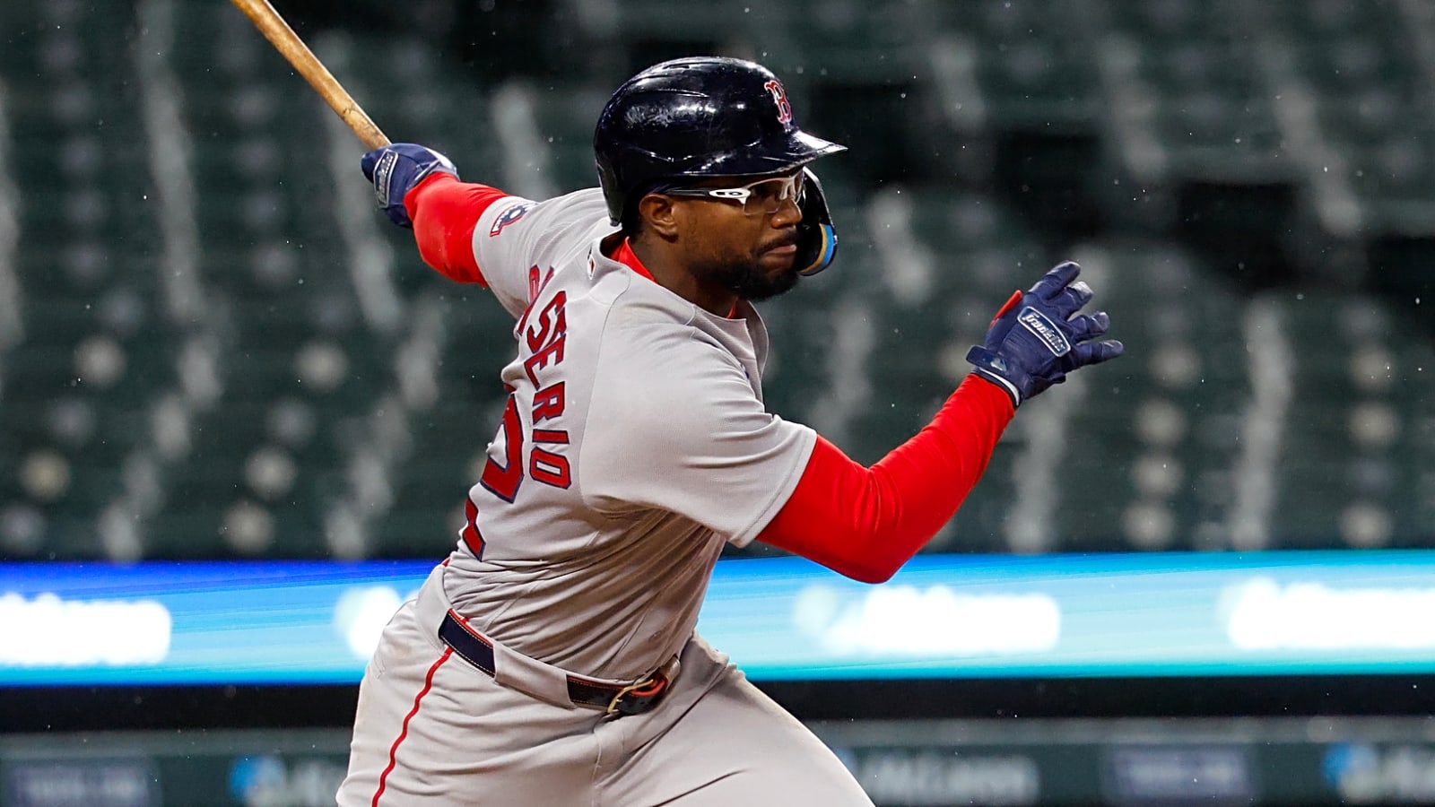 TV broadcast captures the moment lightning struck during Tigers-Red Sox game