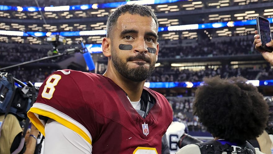 Commanders make Marcus Mariota decision after Jayden Daniels injury
