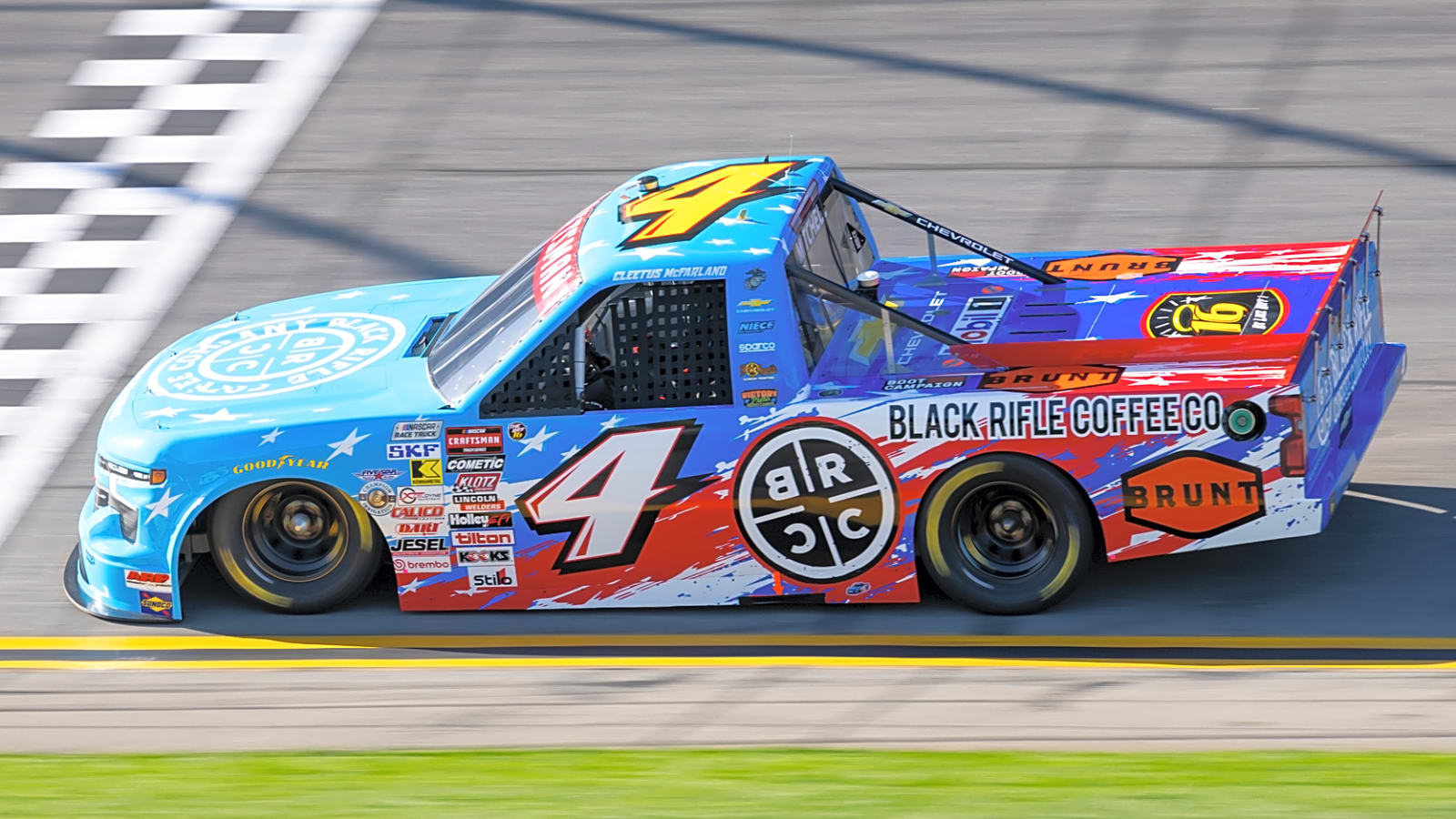 Cleetus McFarland's NASCAR Truck Series debut comes to an early end