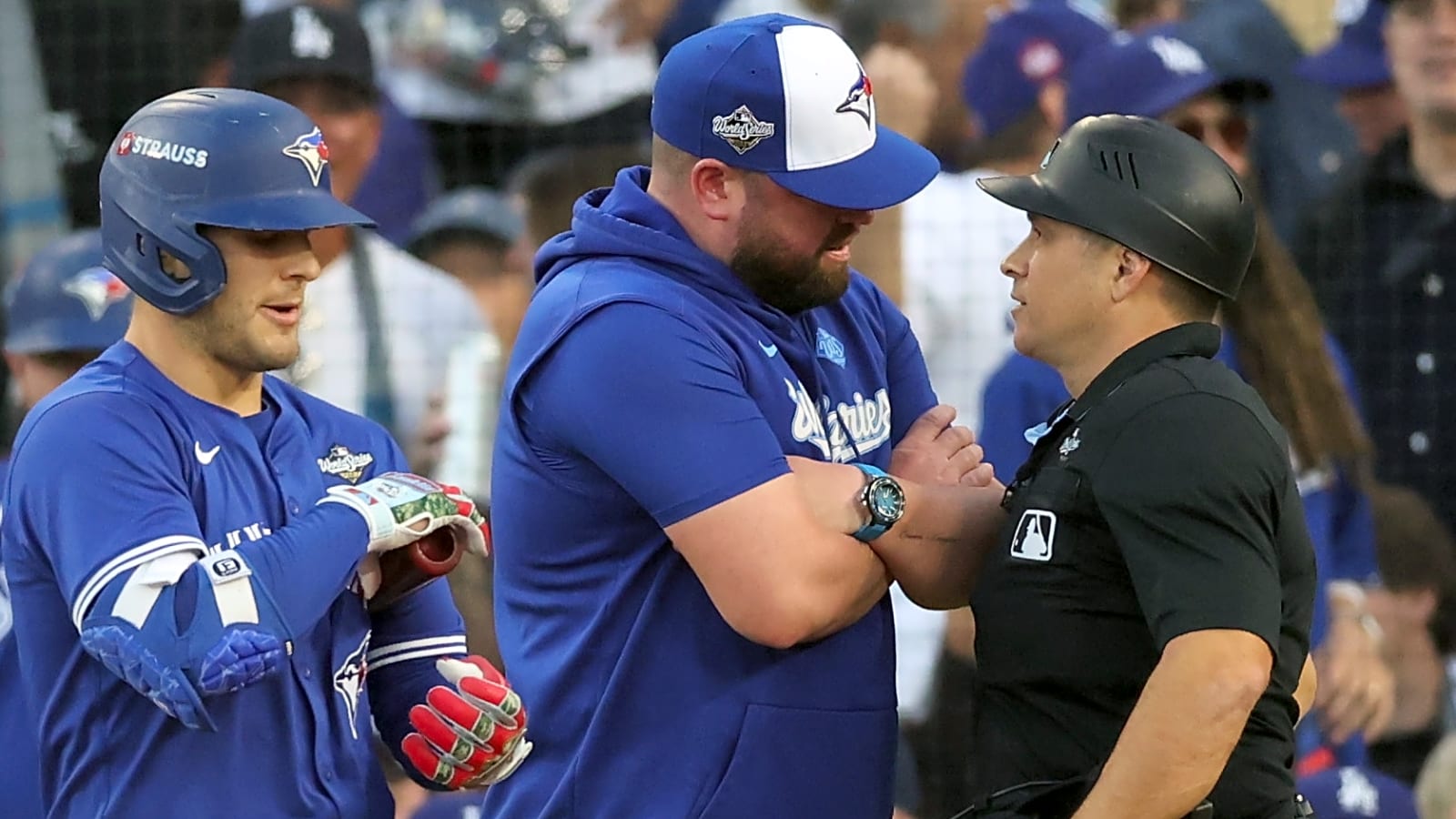 Blue Jays get hosed by umpire's late call during Game 3