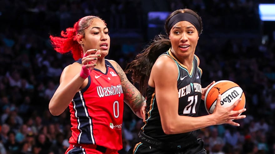 Isabelle Harrison sparks attack as Liberty defeat Mystics