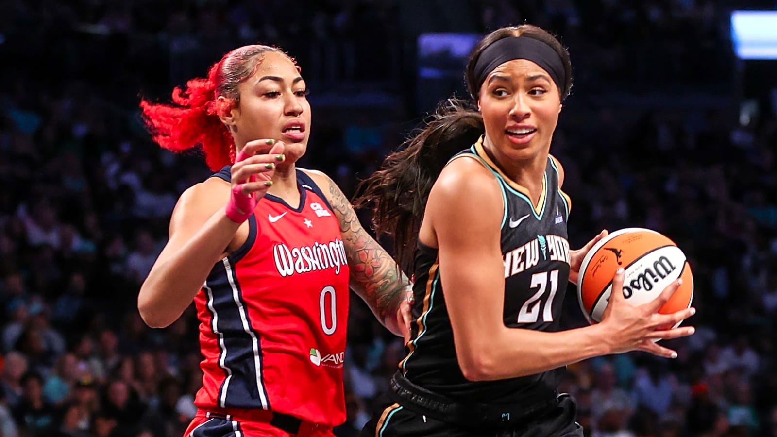 Isabelle Harrison sparks attack as Liberty defeat Mystics