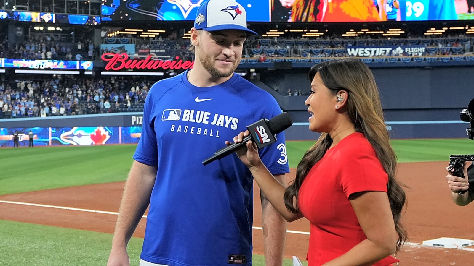 Blue Jays’ Trey Yesavage and David Ortiz Belt out Hilarious Rendition Of 'O Canada' Following ALCS Game 6 Win