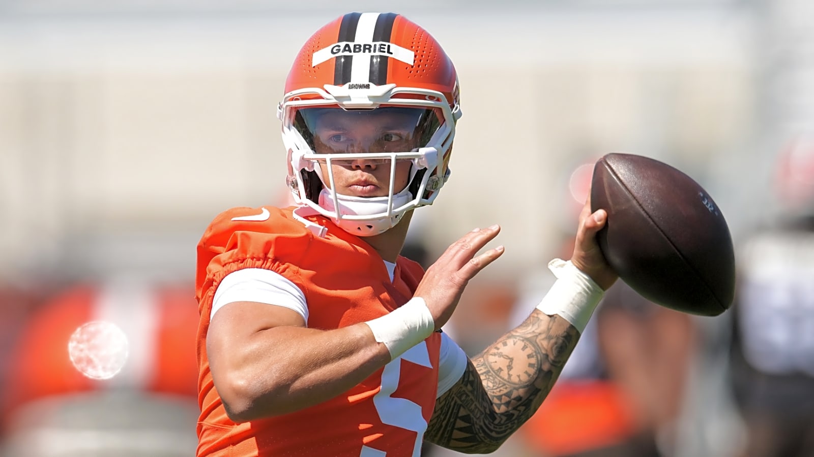 What has already impressed Browns' Sanders about Gabriel