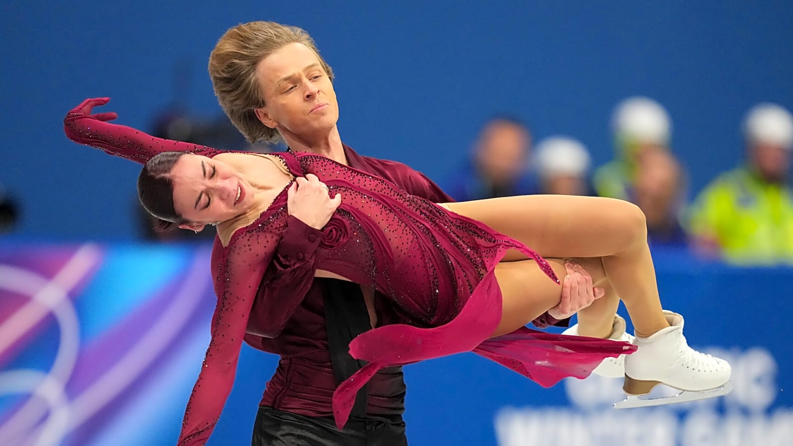 Tears, twizzles and Tom Jones: Inside a wild first day of Olympic ice dance