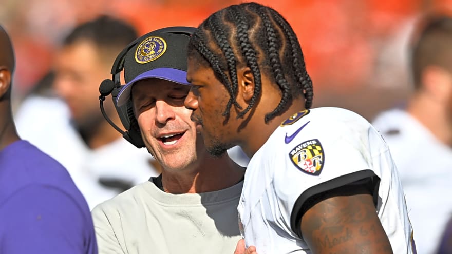 HC John Harbaugh defends Lamar Jackson amid column