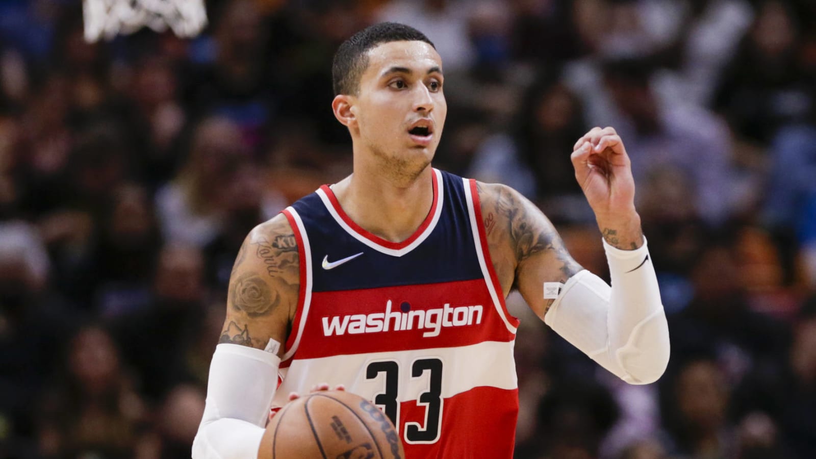 Kyle Kuzma roasted for wearing oversized pink sweater, sparks