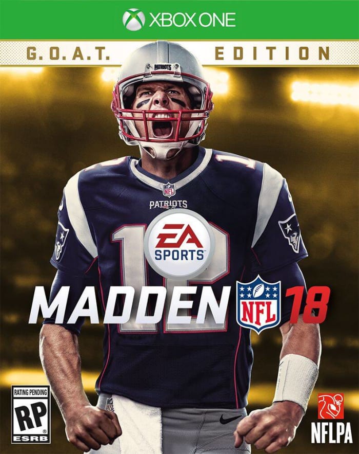 Brady on the cover of Madden 18