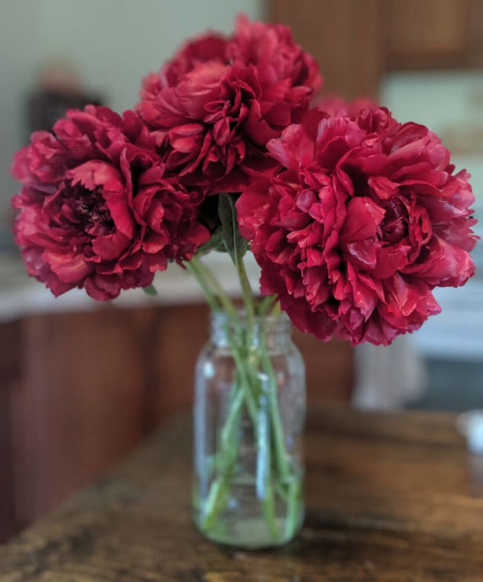 Use mason jars as vases