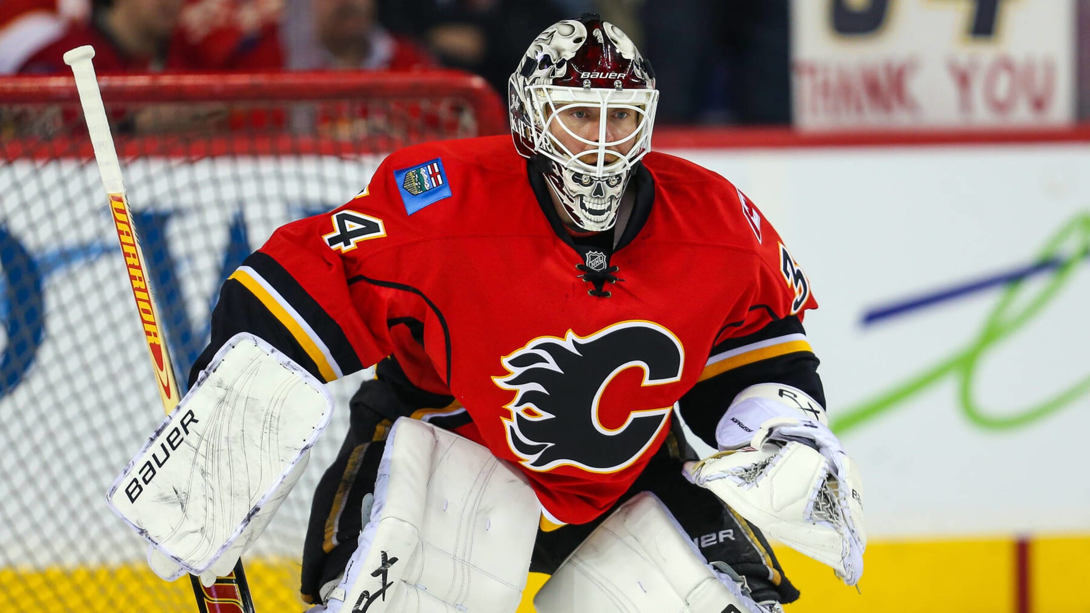 Kiprusoff shuts down Ducks in Flames' home finale