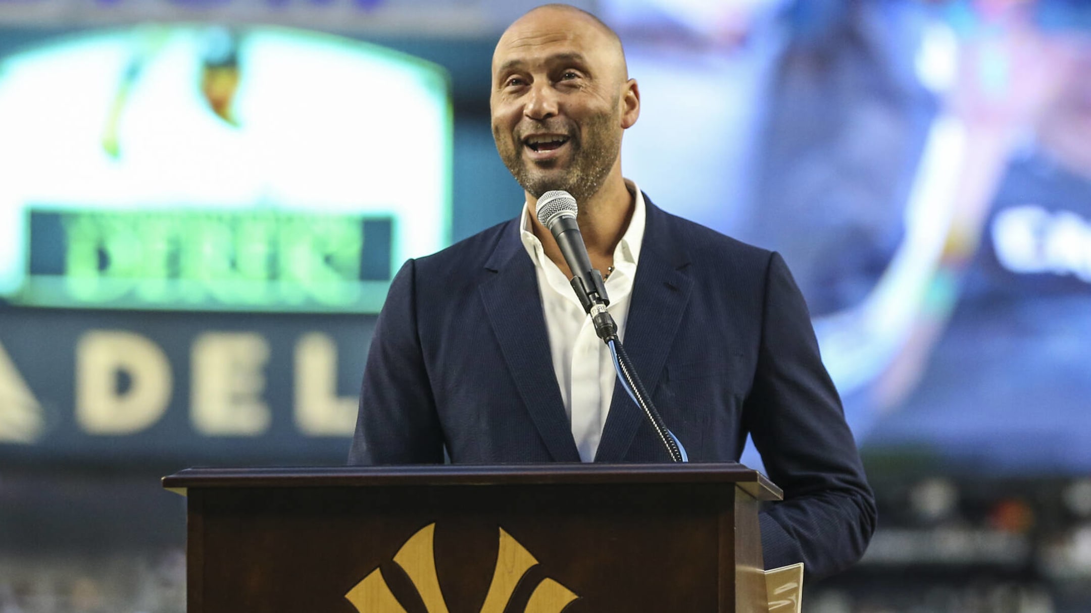 Derek Jeter Returned to Yankee Stadium with Family for HOF Induction