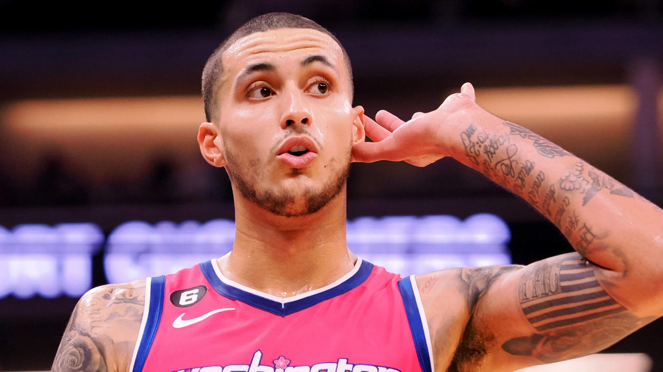 Kyle Kuzma roasted over Wizards pink jersey photoshoot