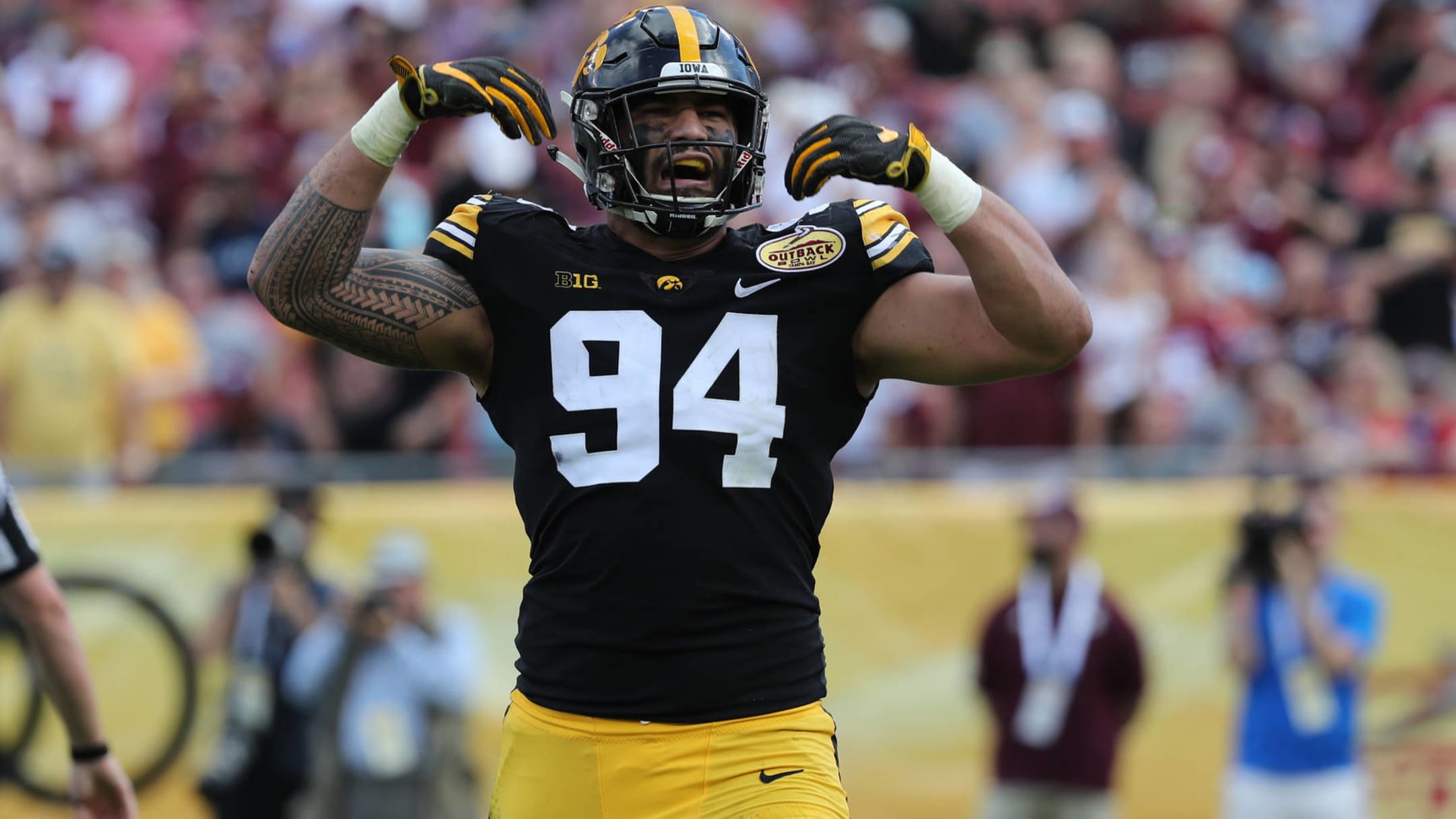 Former Iowa star AJ Epenesa fueled by teams who passed on him in draft