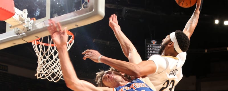 NBA Referee Hotline Bling: Anthony Davis slams the phone down on Ron Baker