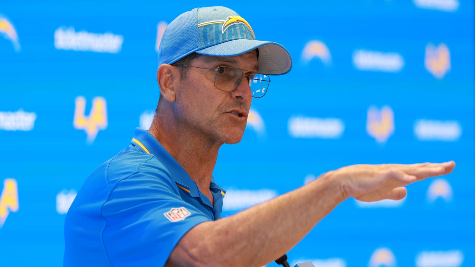 Chargers HC Jim Harbaugh has inspiring message for J.J. McCarthy